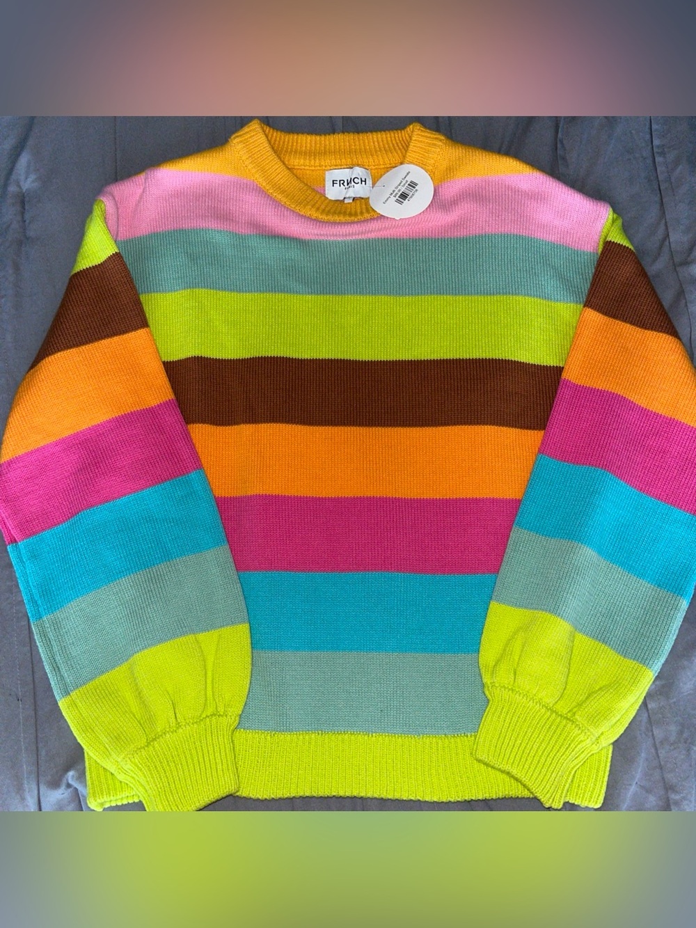 FRNCH Multicolor Striped Sweater